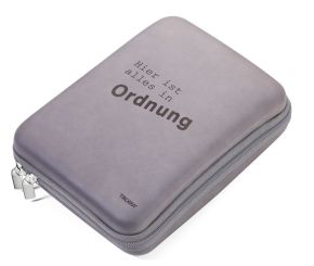 Troika Organizer-Etui mit Reißverschluss Alles in Ordnung grau/schwarz 