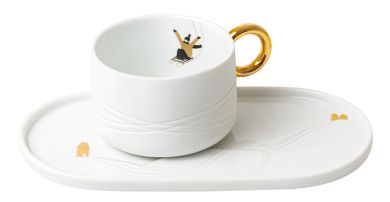 Räder Schneetag Tasse mit Servierplatte 22x11,3x6cm 