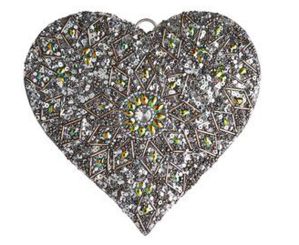 Gift Company Opium Hänger S Herz Steine Pailletten silber 