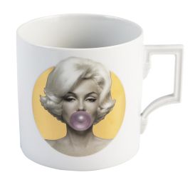 Meissen Big Mug, Legends Blowing Bubbles - Collection By Michael Moebius, Marilyn, Gold, V 0,5 L 