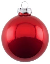 Gift Company Christbaumkugel 8cm Opal uni rot 
