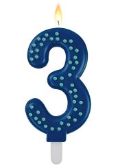 Legami Maxi-Kerze für Torte Blue 3 