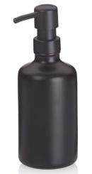 Kela Seifenspender Leonie Keramik schwarz 20 cm 7,5 cmØ 300 ml 