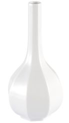 Meissen Flakon, 6-eckig, Weiß, H 22 Cm 