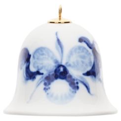 Meissen Miniatur-Glocke, Orchidee Auf Ast, H 5 Cm 