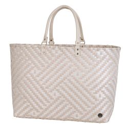 Handed By Shopper M Claire champagne with pale grey pattern 