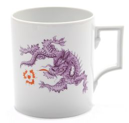 Meissen Henkelbecher Form Berlin Mingdrachen Leicht Modifiziert Violett V 0,25 L 