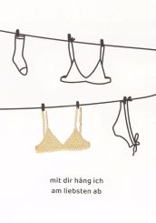 Räder Goldene Stickerei Karte Mit dir 