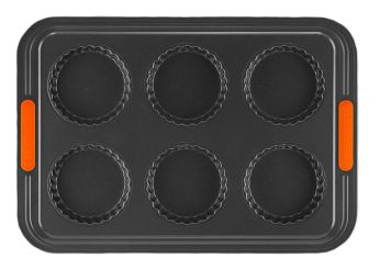 Le Creuset Tarteform 6er NC Antihaft-Backformen 