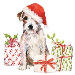 Paperproducts Design Servietten 33x33 Christmas Pup 