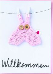 Räder Baby welcome Karte Willkommen 