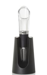 AdHoc Weinausgießer und Partikelfilter Vine Edelstahl/Acryl/Kunststoff/Silikon mit Ständer 