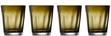 Lyngby Glas 4er-Set Caféglas 33 cl Verona Grau 
