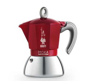 Bialetti Espressokocher New Moka Induction rot 4 Tassen 