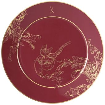 Meissen Vorspeise- Und Dessertteller, Form No 41 , Mystic Maison , Bordeaux, Ø 22 Cm 
