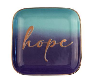 Gift Company Love Plates Deko-Teller S Porzellan Hope Farbverlauf mint/lila 