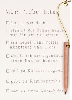 Räder Ankreuzkarte Zum Geburtstag 