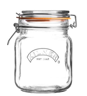 Kilner Bügelverschlussglas quad. 1 L 11,5x11,5x15 cm 