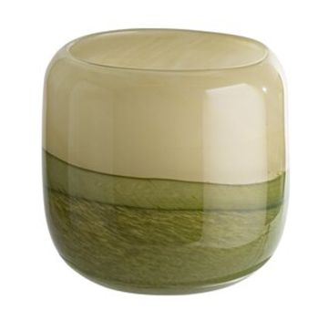 Gift Company Linen Vase H13,5 cm grün df 