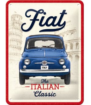 Nostalgic Art Blechschild 15 x 20 cm Fiat 500 The Italian Classic 