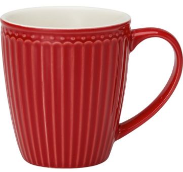 Greengate Becher Alice red H 9,5cm 
