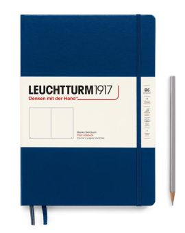 Leuchtturm Notizbuch Composition (B5) Hardcover marine blanko 