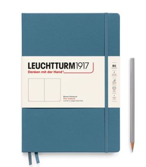 Leuchtturm Notizbuch Composition (B5) Hardcover stone blue blanko 