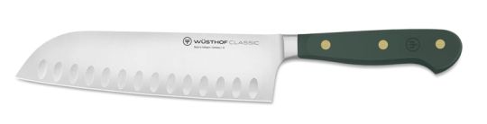Wüsthof Classic Colour Fresh Rosemary Santoku mit Kullenschliff 17 cm 