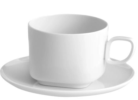 Meissen Cappuccinotasse Form Nova Weiß 