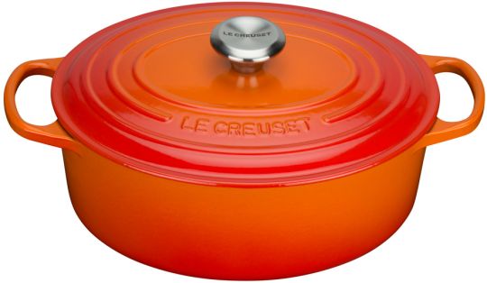 Le Creuset Bräter Oval Signature 35 cm Ofenrot 