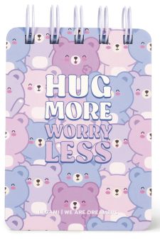 Legami Mini-Notizbuch liniert mit Spiralen Teddy Bear 