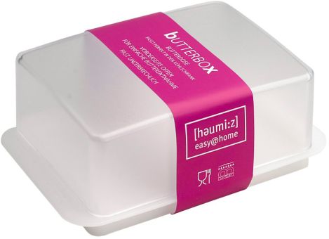 Hansi Butterdose Perlmutt/Transparent 