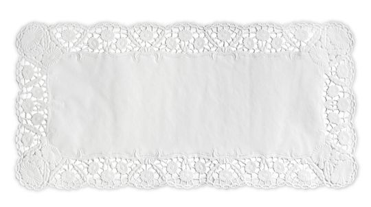 Städter Tortenspitze 40x20 cm weiß Rechteck 6 Stk. 