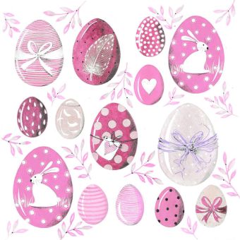 Paperproducts Servietten 33x33 cm Easter Rose 