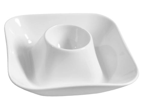 Meissen Eierbecher Form Nova Weiß 11,5x11,5 cm 