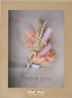 chic.mic Trockenblumen in Geschenkbox Thank you 