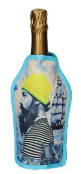 Gift Company Froid Kühlmanschette Motiv: Seemann blau/ gelb 