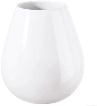 ASA Selection Ease Vase Tropfenform H 18 cm Ø 9 cm weiss Glänzend 