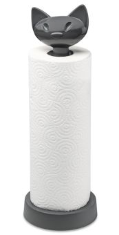 Koziol Küchenrollenhalter Miaou nature ash grey 