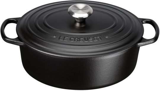 Le Creuset Bräter Oval Signature 33 cm Schwarz 