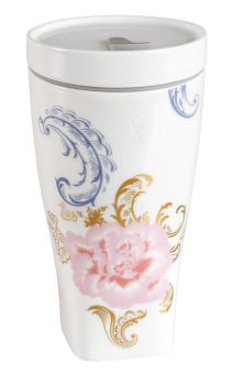 Meissen Coffee To Go Becher Mit Porzellandeckel, Form Nova, Waves Of Spring, V 0,35 L 