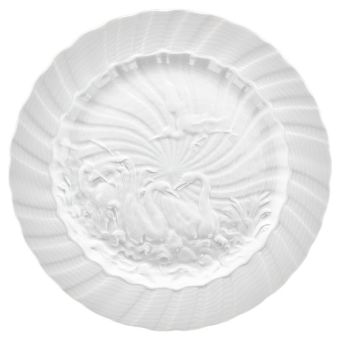 Meissen Platzteller Form Schwanendessin Weiß Ø 32 cm 