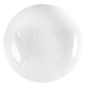 Meissen Schale Mit Rosenrelief, Weiß, Ø 18 Cm 
