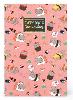 Legami Heft Quaderno medium unliniert Sushi Cat 