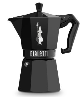 Bialetti Espressokocher Moka Exclusive 6 Tassen schwarz 