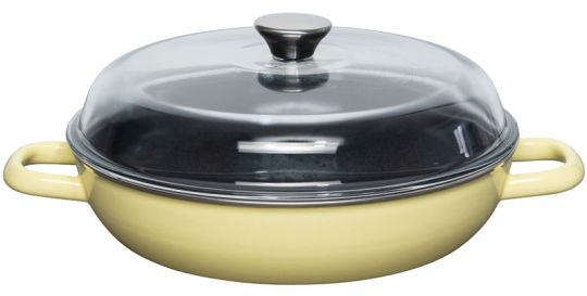 Riess Schmorpfanne mit Glasdeckel 28cm Lemon 