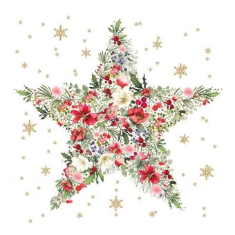 Paperproducts Servietten 33x33 cm Beautiful Christmas Star 