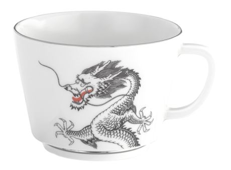 Meissen Cappuccinoobertasse Form Vitruv Glücksdrache V 0,2 L 