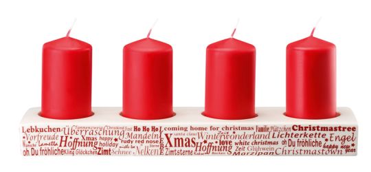 Hutschenreuther Merry Christmas Adventskerzenständer Nordic Red 