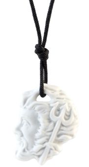 Meissen Anhänger Sternzeichen Wassermann, Weiß, Biskuit, 3,5 X 2,8 Cm 